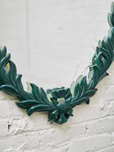 Load image into Gallery viewer, Round Leaf-Wrapped Mirror – Sculptural Green Resin Frame
