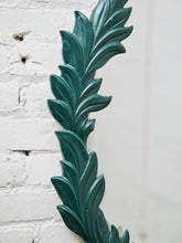 Load image into Gallery viewer, Round Leaf-Wrapped Mirror – Sculptural Green Resin Frame
