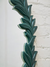 Load image into Gallery viewer, Round Leaf-Wrapped Mirror – Sculptural Green Resin Frame
