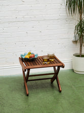 Load image into Gallery viewer, Teak Outdoor End Table
