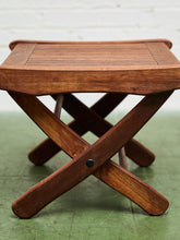 Load image into Gallery viewer, Teak Outdoor End Table
