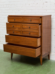 Dixie Mid Century Highboy Dresser