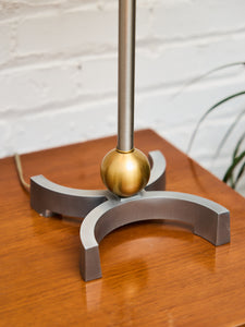 Gold and Silver Regency Lamp