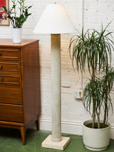 Load image into Gallery viewer, 1980s Vintage Plaster Spiral Floor Lamp
