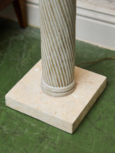 Load image into Gallery viewer, 1980s Vintage Plaster Spiral Floor Lamp
