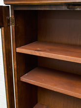 Load image into Gallery viewer, Rustic Glass-Front Display Cabinet with Lower Drawer
