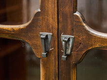 Load image into Gallery viewer, Rustic Glass-Front Display Cabinet with Lower Drawer
