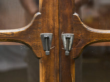 Load image into Gallery viewer, Rustic Glass-Front Display Cabinet with Lower Drawer
