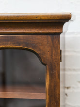 Load image into Gallery viewer, Rustic Glass-Front Display Cabinet with Lower Drawer
