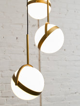Load image into Gallery viewer, Brush Gold Five Globe Chandelier
