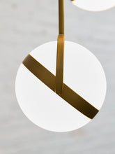 Load image into Gallery viewer, Brush Gold Five Globe Chandelier
