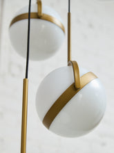 Load image into Gallery viewer, Brush Gold Five Globe Chandelier
