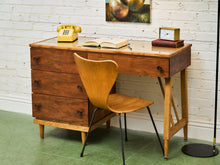 Load image into Gallery viewer, Walnut Vintage Desk 4 Drawers
