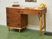 Load image into Gallery viewer, Walnut Vintage Desk 4 Drawers
