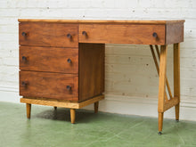 Load image into Gallery viewer, Walnut Vintage Desk 4 Drawers
