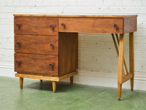 Walnut Vintage Desk 4 Drawers