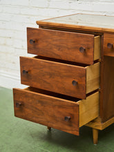 Load image into Gallery viewer, Walnut Vintage Desk 4 Drawers
