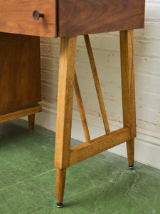 Walnut Vintage Desk 4 Drawers