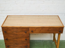 Load image into Gallery viewer, Walnut Vintage Desk 4 Drawers
