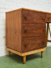 Load image into Gallery viewer, Walnut Vintage Desk 4 Drawers
