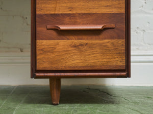 MCM Solid Walnut Desk by ACE-HI Prelude California Design
