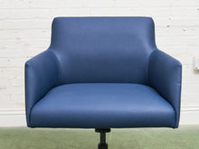 Load image into Gallery viewer, Blue Vintage Office Chair
