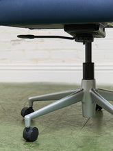 Load image into Gallery viewer, Blue Vintage Office Chair
