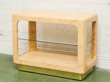 Load image into Gallery viewer, Tessellated Stone and Brass Inlay Etagere Bar by Maitland-Smith
