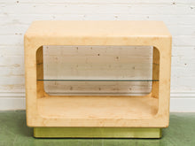 Load image into Gallery viewer, Tessellated Stone and Brass Inlay Etagere Bar by Maitland-Smith
