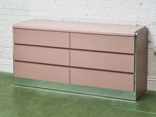 Load image into Gallery viewer, Light Pink 6 Drawer Post Modern Dresser
