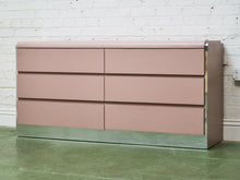 Load image into Gallery viewer, Light Pink 6 Drawer Post Modern Dresser
