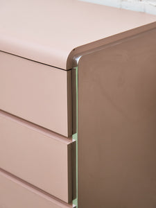 Light Pink 6 Drawer Post Modern Dresser