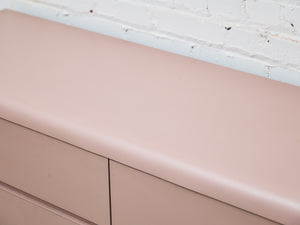 Light Pink 6 Drawer Post Modern Dresser