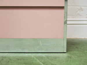 Light Pink 6 Drawer Post Modern Dresser