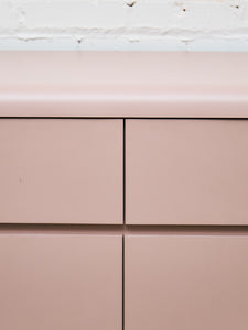 Light Pink 6 Drawer Post Modern Dresser