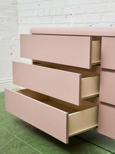 Load image into Gallery viewer, Light Pink 6 Drawer Post Modern Dresser
