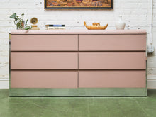 Load image into Gallery viewer, Light Pink 6 Drawer Post Modern Dresser
