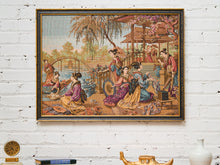 Load image into Gallery viewer, 1940’s Japanese Garden Tapestry Framed

