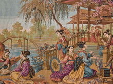 Load image into Gallery viewer, 1940’s Japanese Garden Tapestry Framed
