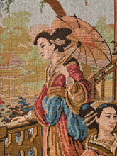 Load image into Gallery viewer, 1940’s Japanese Garden Tapestry Framed
