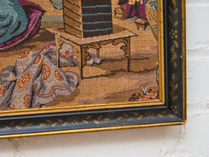 1940’s Japanese Garden Tapestry Framed