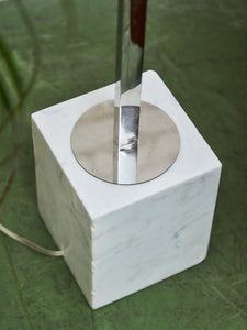 Marble Base Chrome Lamp