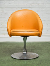 Load image into Gallery viewer, 1960’s Vintage Orange Swivel Chair
