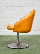 Load image into Gallery viewer, 1960’s Vintage Orange Swivel Chair
