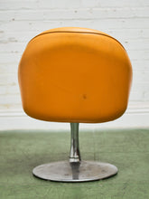 Load image into Gallery viewer, 1960’s Vintage Orange Swivel Chair
