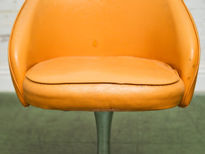 1960’s Vintage Orange Swivel Chair