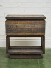 Load image into Gallery viewer, Rustic Recycled Wood Nightstand
