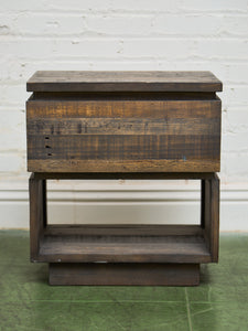 Rustic Recycled Wood Nightstand