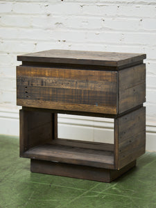 Rustic Recycled Wood Nightstand