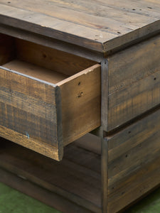 Rustic Recycled Wood Nightstand